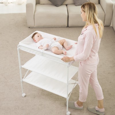 baby change table with bath