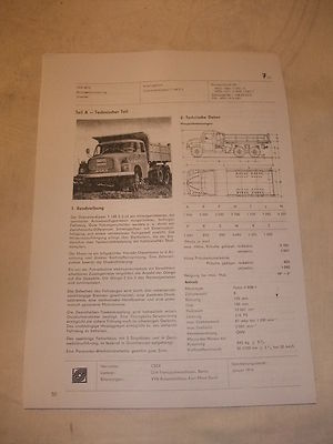 DDR Werbung Reklame Prospekt Datenblatt Dreiseitenkipper T 148 S3 Tatra CSSR ´74