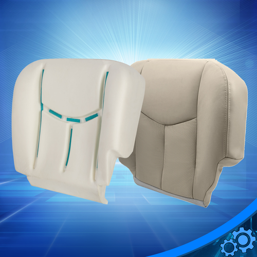 Чехол для сиденья водителя снизу темно-коричневого цвета и поролоновая подушка для Chevy Silverado 2003-2007 годов выпуска