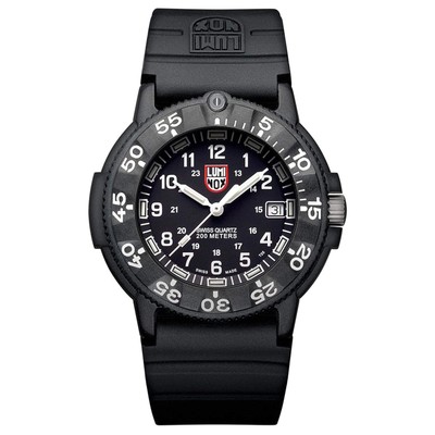 Luminox Navy SEAL Dive Men's Watch Rotating Bezel Black Dial Rubber Strap 3001