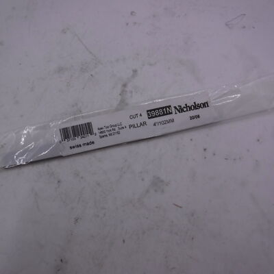 Crescent Nicholson 4'' 4 Cut Flat Pillar File - 39881N