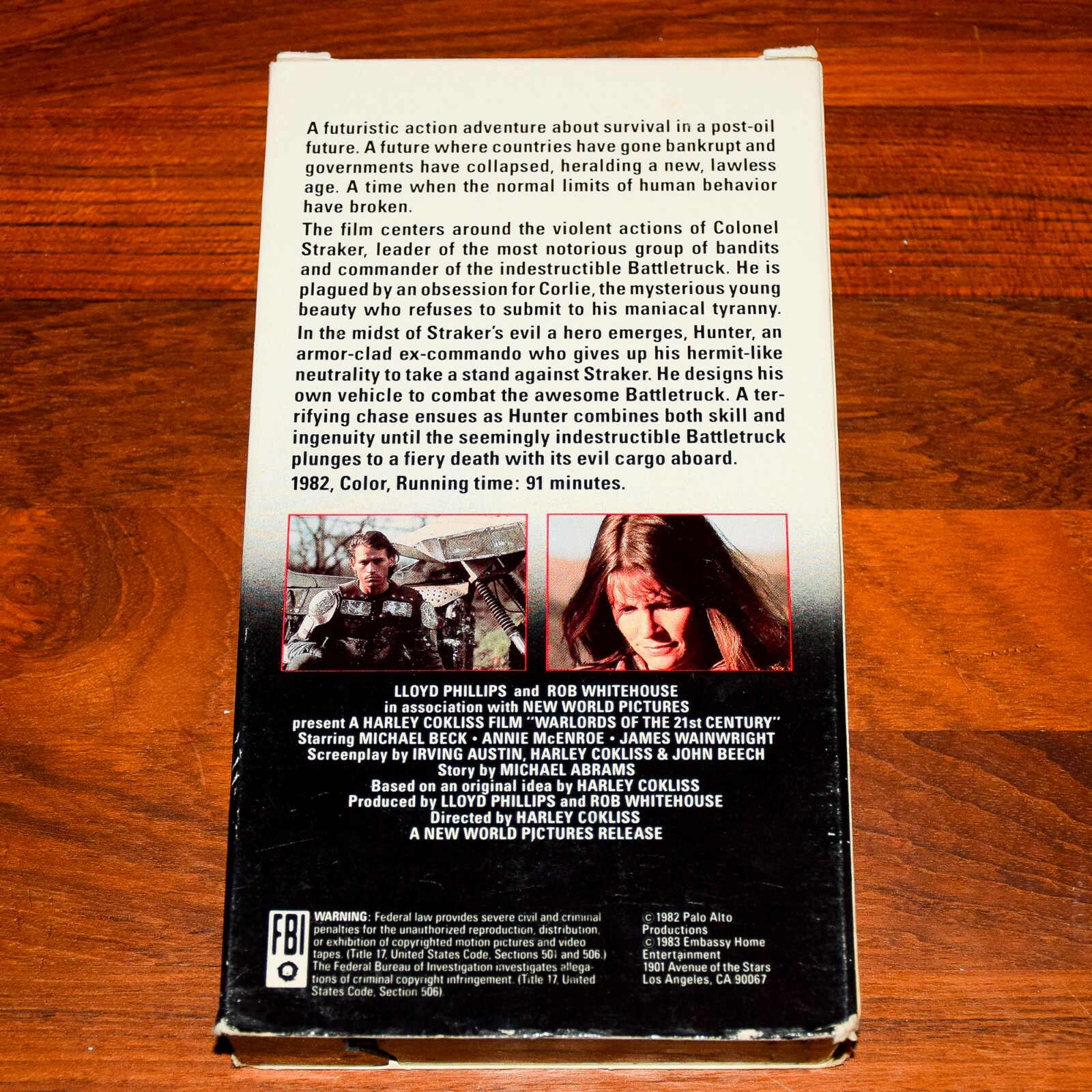 Warlords of the 21st Century - (1983) - VHS Horror - RARE
