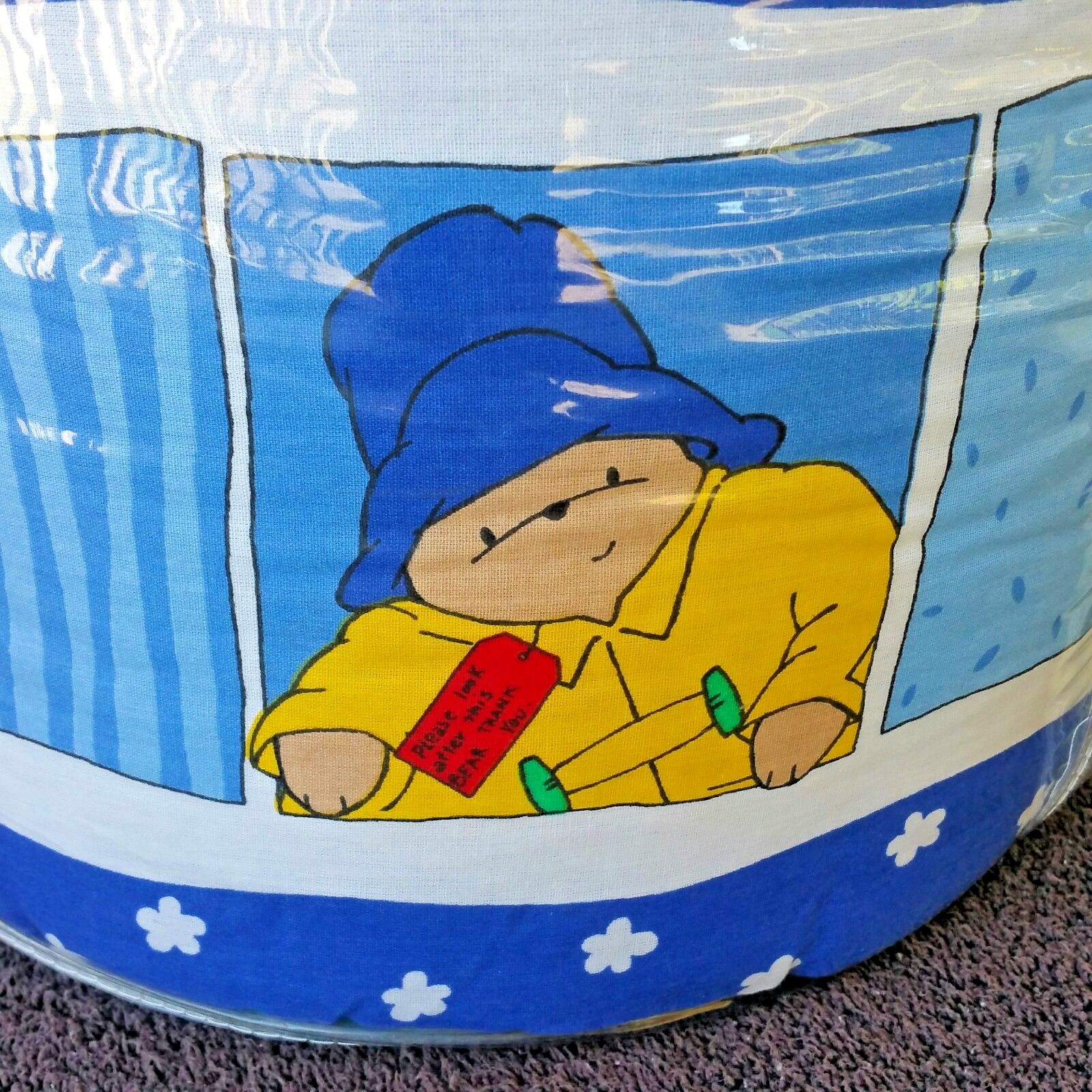 Paddington Bear Baby Crib Bumper Vintage 90s Martha Stewart Baby Collection