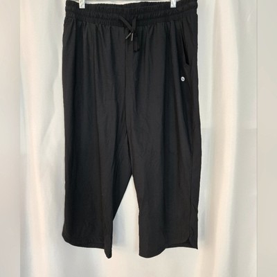 Baleaf Black Activewear Exercise Cropped Joggers. Size XL
