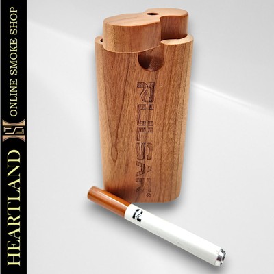 4'' Cherry Wood Pulsar Tobacco Dugout Chillum One Hitter Herb Storage Stash Jar