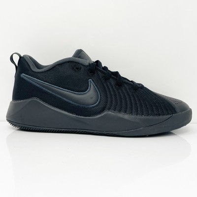 Nike Boys Team Hustle Quick 2 AT5298-001 Черные кроссовки для бега Размер 7 Y