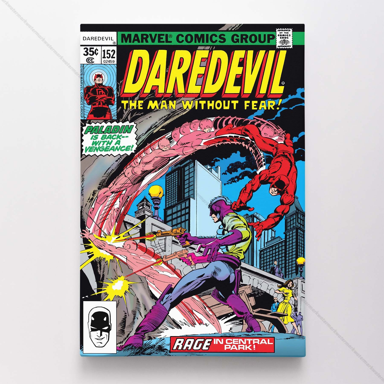 Daredevil Poster Canvas Vol 1 #152 Comic Book Art Print