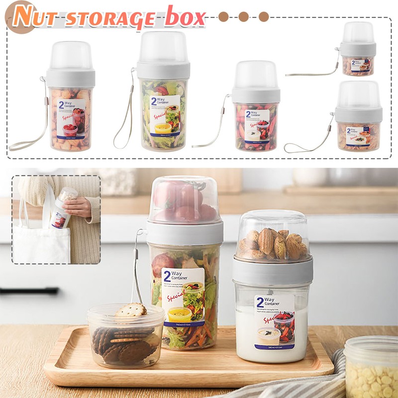 Double-layer Sealed Storage Bottle Food Grade Fresh Breakfas