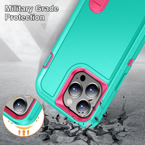 For iPhone 16 15 Pro Max 14 Plus 13 12 11 Phone Case Heavy Duty Shockproof Cover