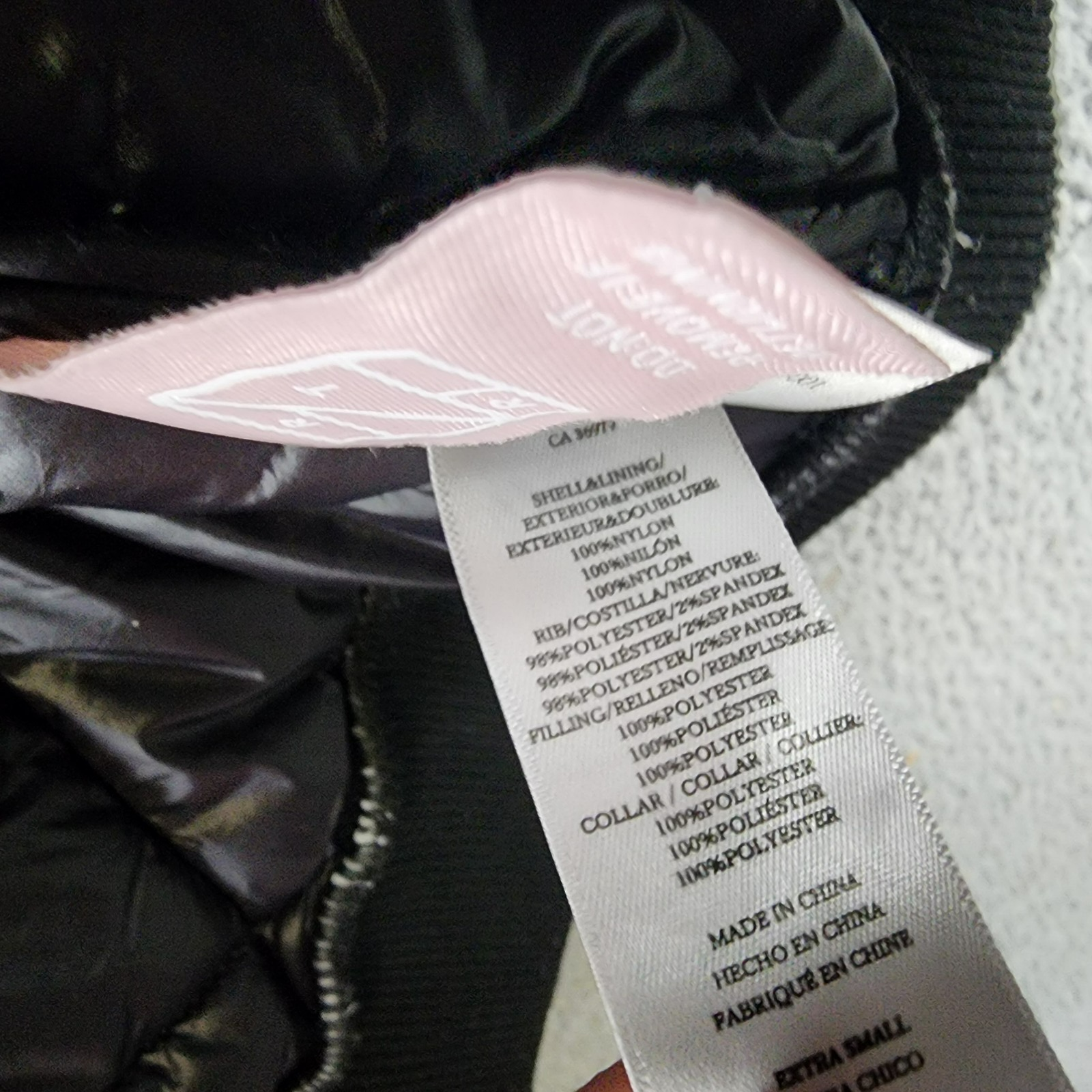 Rails Shay Diamond Quilted Jacket Womens XS Black Faux Shearling Collar Full Zip - Picture 8 of 17