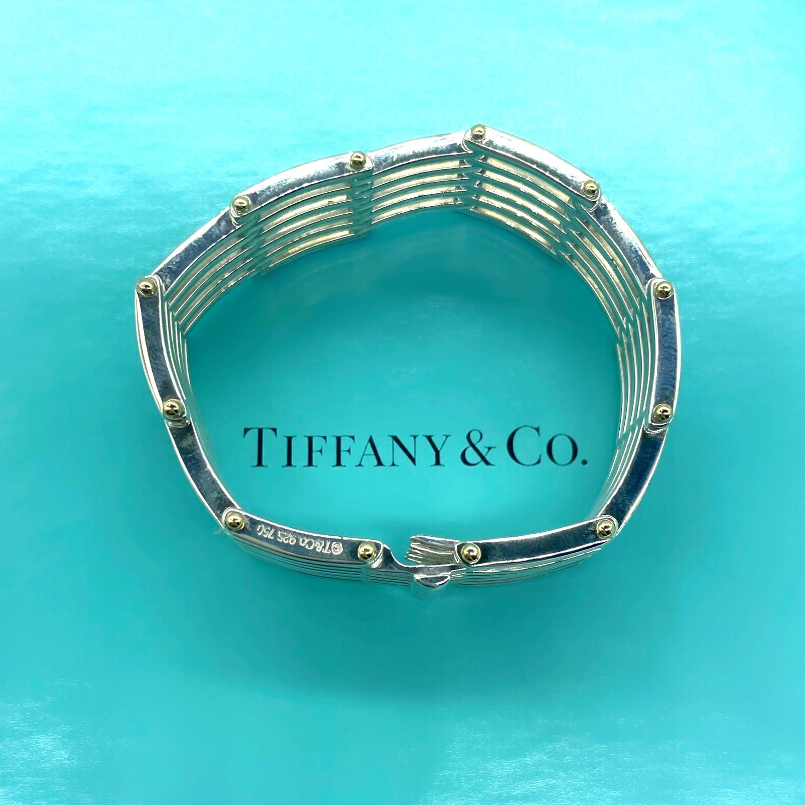 Tiffany & Co. Gate Link Bracelet Circa 1990 18kt Yellow Gold Tiffany & Co. Gate Link Bracelet Circa 1990 18kt Yellow Gold
