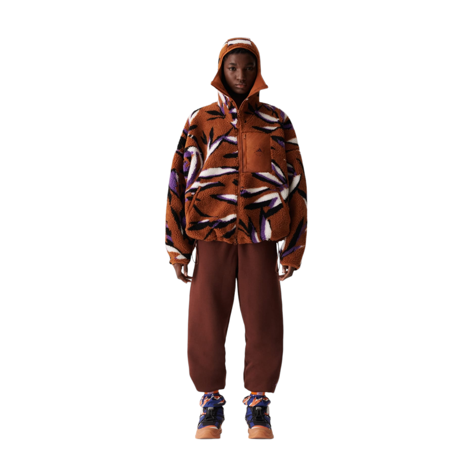 ADIDAS BY STELLA MCCARTNEY フード付き長袖トップ CLOTHING - adidas by Stella McCartney Jacquard Fleece Top