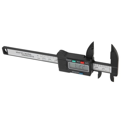 Digital LCD Caliper Accuracy Plastic Carbon Fiber Vernier Scale 0-100mm