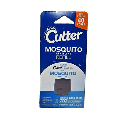 Cutter Mosquito Repellent 40-Hour Refill For Use w/ Cutter Eclipse Zone NEW