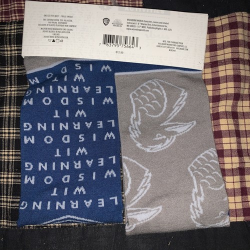 Harry Potter Set Of 4 Long Socks Unisex Wizarding WORLD from Hallmark Green Blue