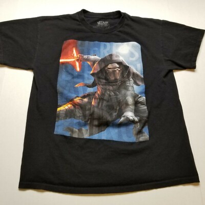 Star Wars Kylo Ren T-Shirt Mens L Mad Engine Black Tee Force Awaken =37