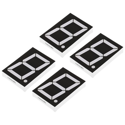 4Pcs Common Anode 7 Segment 10 Pin 1 Digit 9V LED Display Digital Tube Green