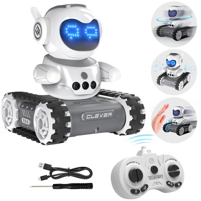 Robot Toys for Kids 5-7Walkie Talkie Remote Control Emo Robot W/Gesture Sensing