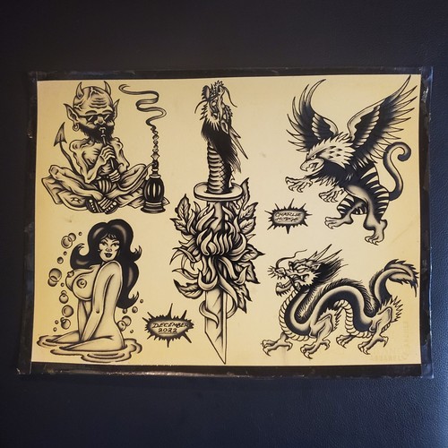 VINTAGE TATTOO FLASH  タトゥー Amazon.com: Vintage Tattoo Flash: 100 Years of Traditional