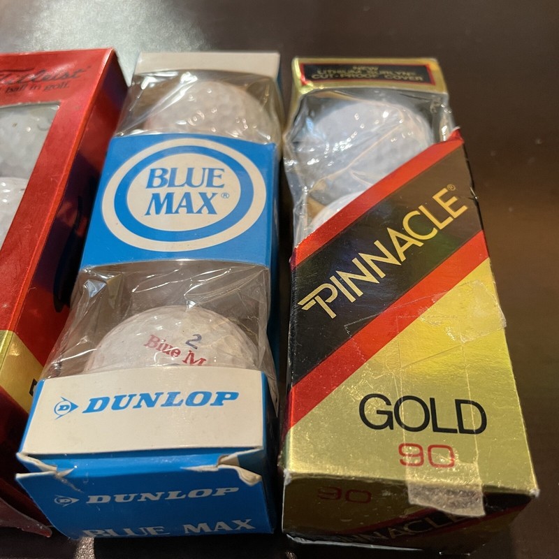 Various Vintage NOS Golf Balls  - 15 Count (5 sleeves of 3 each) Titleist Dunlop