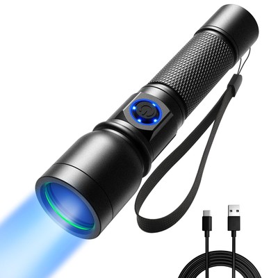 Consciot UV Flashlight Black Light USBC Rechargeable 365nm LED Ultraviolet