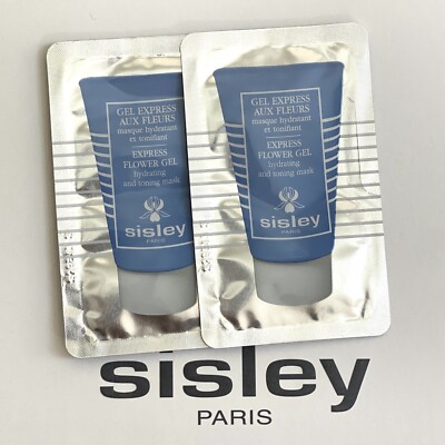 Sisley 2x Express Flower Gel Hydrating and Toning Mask Sample - 4ml/.14oz each