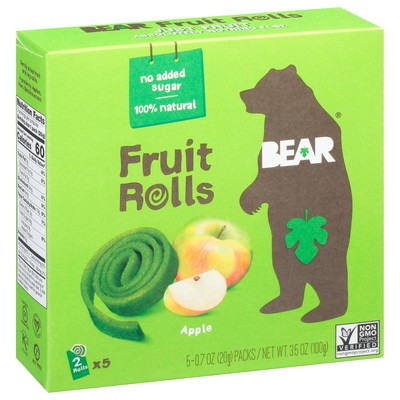 Bear Yoyo Fruit Roll Apple 3.5 oz (Pack Of 6)