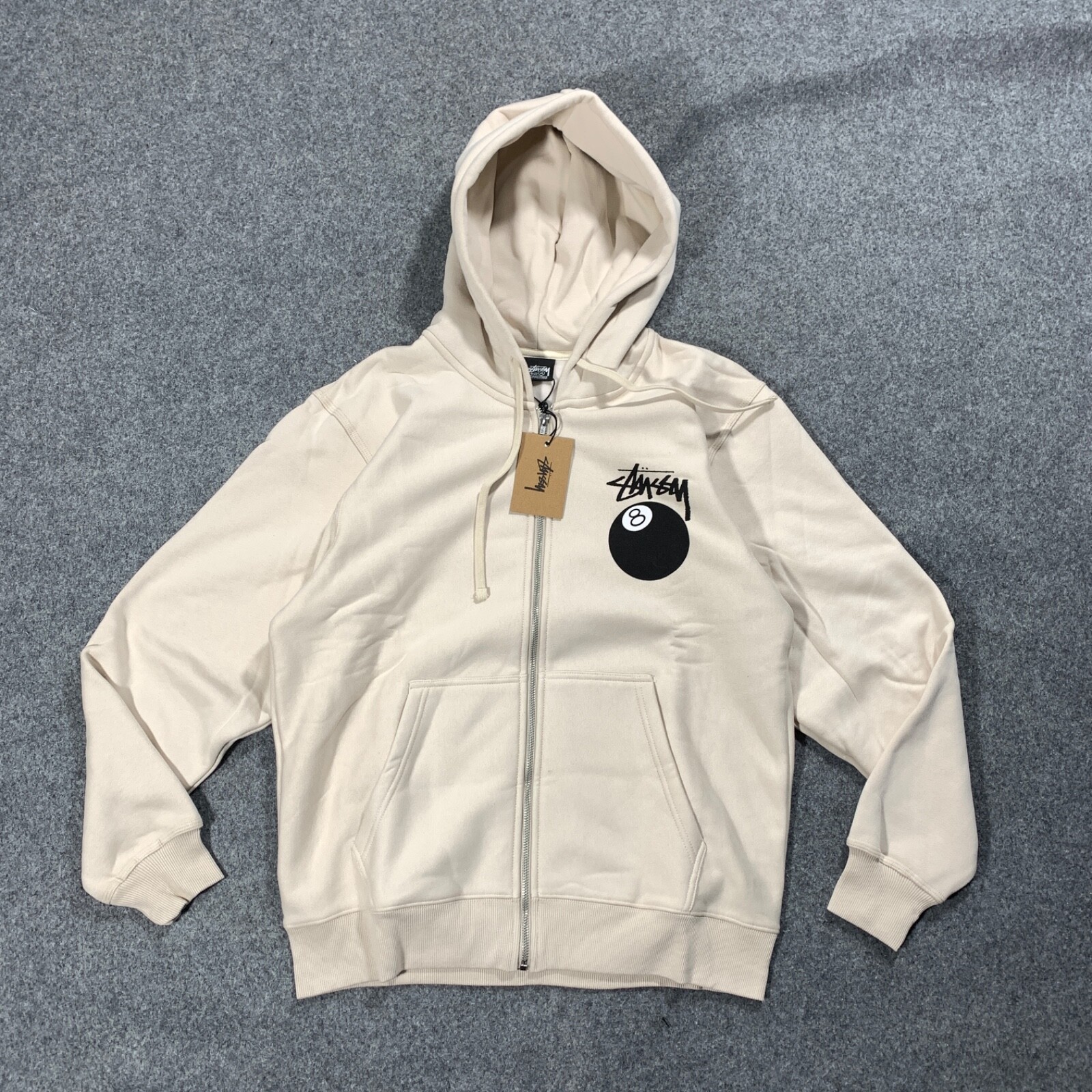 Stussy 8 Ball Zip Hoodie SMOKE - XLarge Original | eBay Stussy 8 Ball Zip Hoodie SMOKE - XLarge Original | eBay