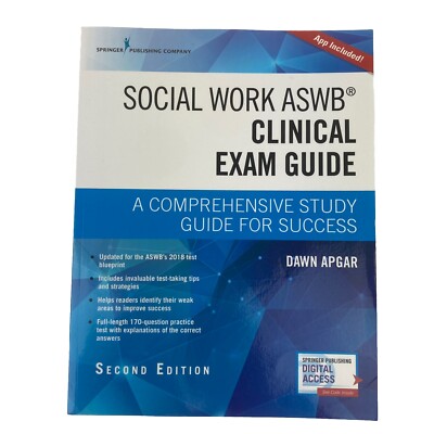 Social Work Aswb Clinical Exam Guide, Second Edition : A Comp. Study w/ Code ~VG