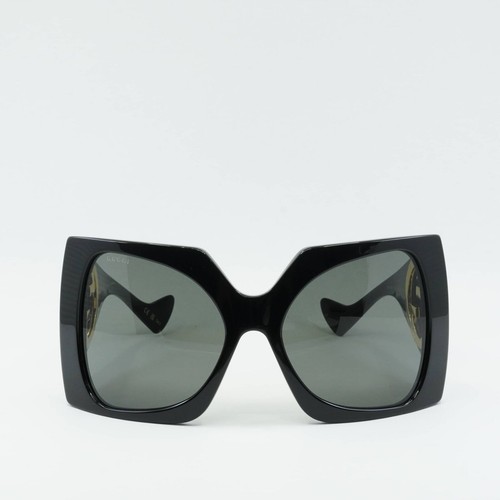 Pre-owned Gucci Gg1255s 001 Black/smoke 64-20-125 Sunglasses In Gray