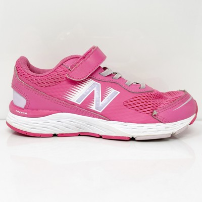 New Balance Girls 680 V6 YA680PA6 Розовые кроссовки для бега Размер 2 W