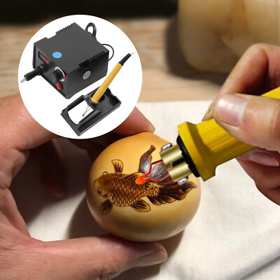 Wood Burning Pen Tool Multifunction Craft Pyrography Machine Burner Set Kit NEW