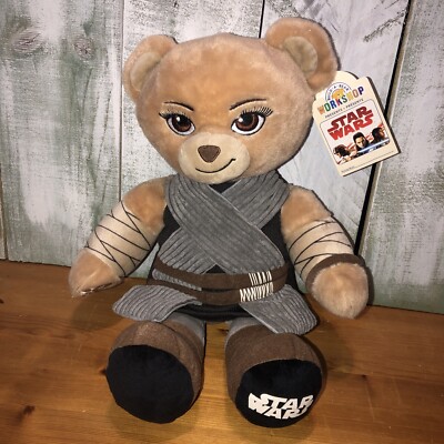 Build-A-Bear Disney Force Awakens STAR WARS REY Ray 18'' Plush With Clothes