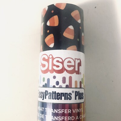 New Siser EasyPatterns Plus Heat Transfer Halloween Vinyl Candy Corn Dot  1 Roll