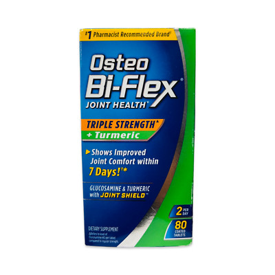 Osteo Bi-Flex Triple Strength + Turmeric 80 Tabs Joint Support Supplement 04/26