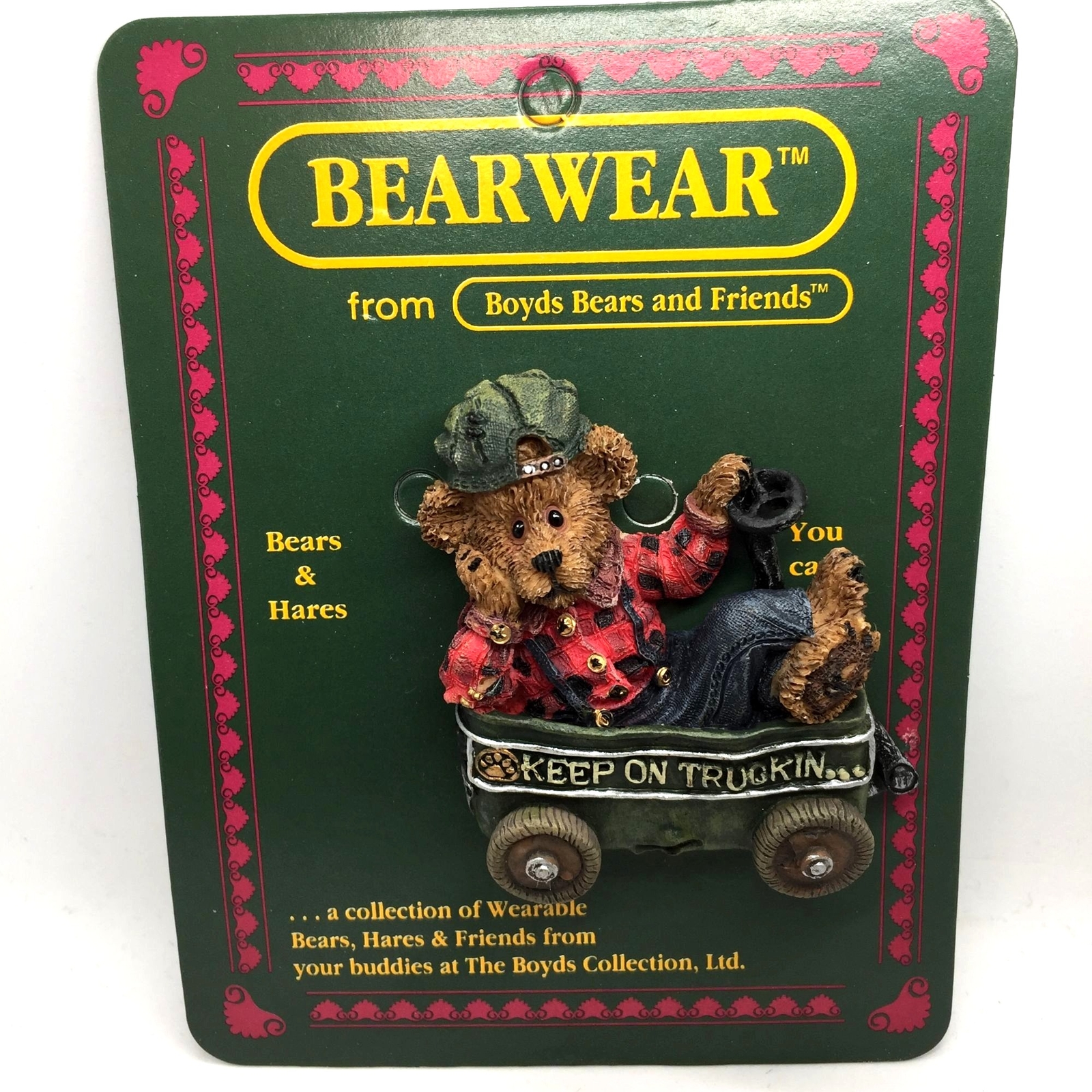 Boyds Bears Resin PIN Huck Keep On TRUCKING Polyresin Teddy Boyds Bears Resin PIN Huck Keep On TRUCKING Polyresin Teddy