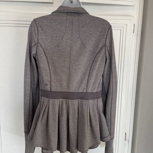 POMME d'amour peplum frill jacket グレー peplum frill jacket – ROUGE by POMME d'amour