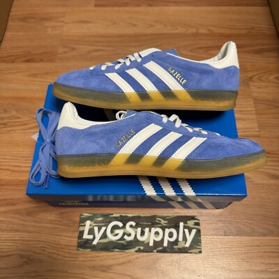 Adidas Gazelle Indoor Blue Fusion Gum Size Womens US W8.5 W9 IN HAND HQ8717