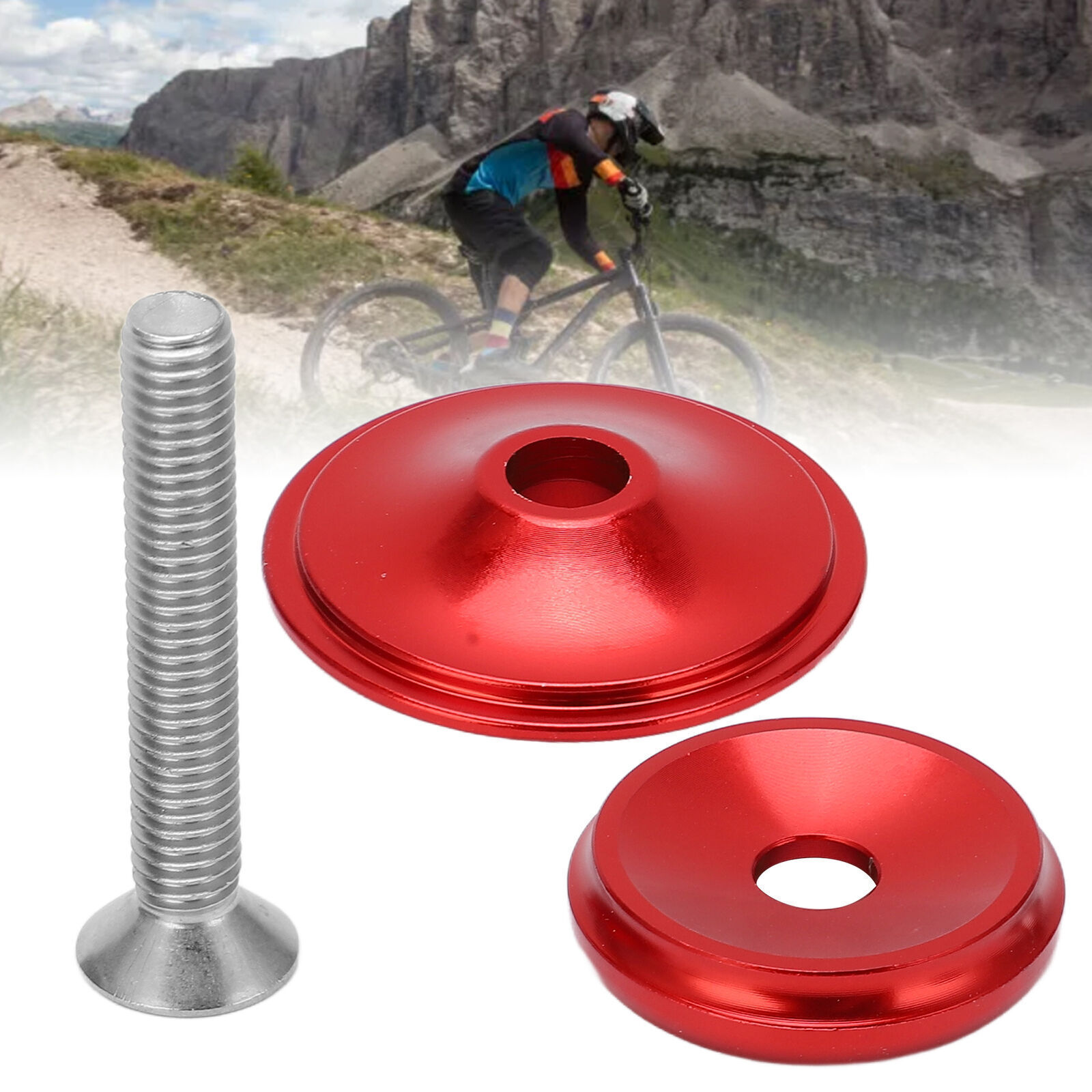 Bicycle Headset Top Cap Aluminum Alloy Mountain Bike Headset Stem Top Cover