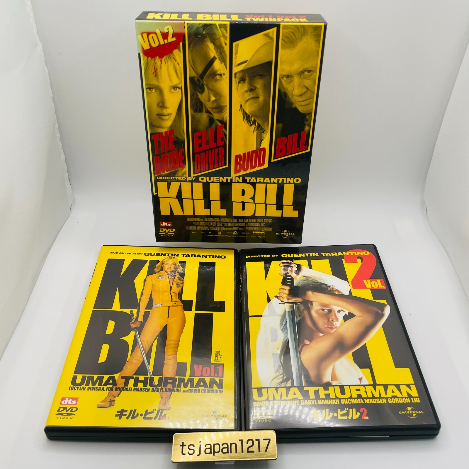 Kill Bill Action Movie DVD Twinpack Twin Pack Box Quentin Tarantino Vol.1 Vol.2 Kill Bill Action Movie DVD Twinpack Twin Pack Box Quentin Tarantino Vol.1 Vol.2
