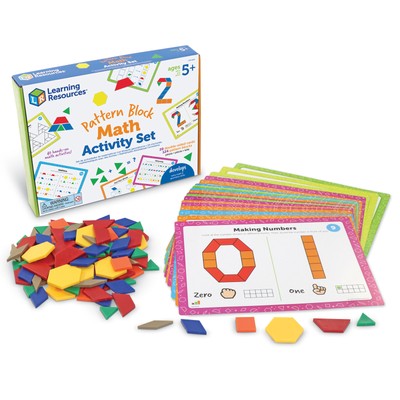 Learning Resources Pattern Block Math Activity Set (ler6135)