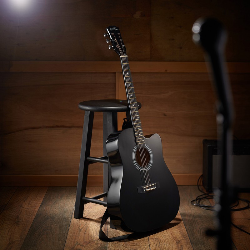 NEW - 41-Inch Beginner Cutaway Acoustic Guitar Package