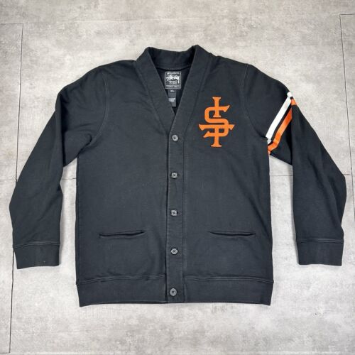 Stussy Tribe International Cardigan Sweater XL Black