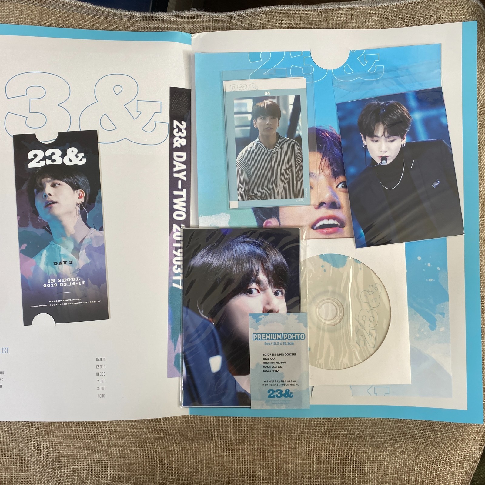 BTS JUNGKOOK [ 23& On & Off Exhibition ] Goods DVD, Photocard, etc /New, Rare/G