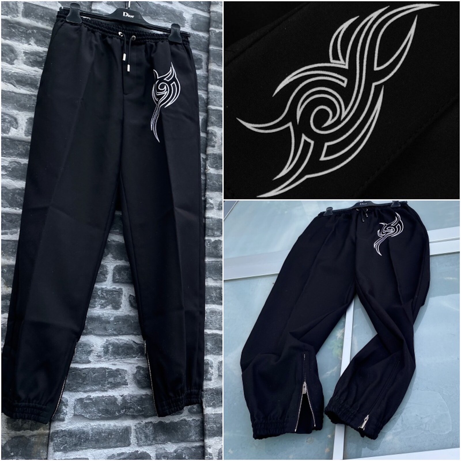 Gorgeous Dior Homme AW18 Tribal Tattoo Embroidered