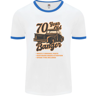 70 Year Old Banger Birthday 70th Year Old Mens Ringer T-Shirt