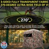 Portable Hunting Blind 270° See Through with Carrying Bag, 2-3 Person Pop Up Ground Blinds with Silent Zipper Door and Sliding Windows, Resilience Hunting Tent for Deer and Turkey Hunting