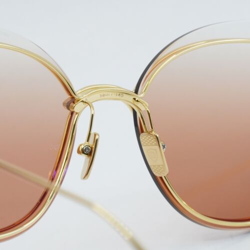Pre-owned Dita Nightbird-two Dts5-19-03 Yellow Gold/pink Gradient 58-17-145 Sunglasses ...