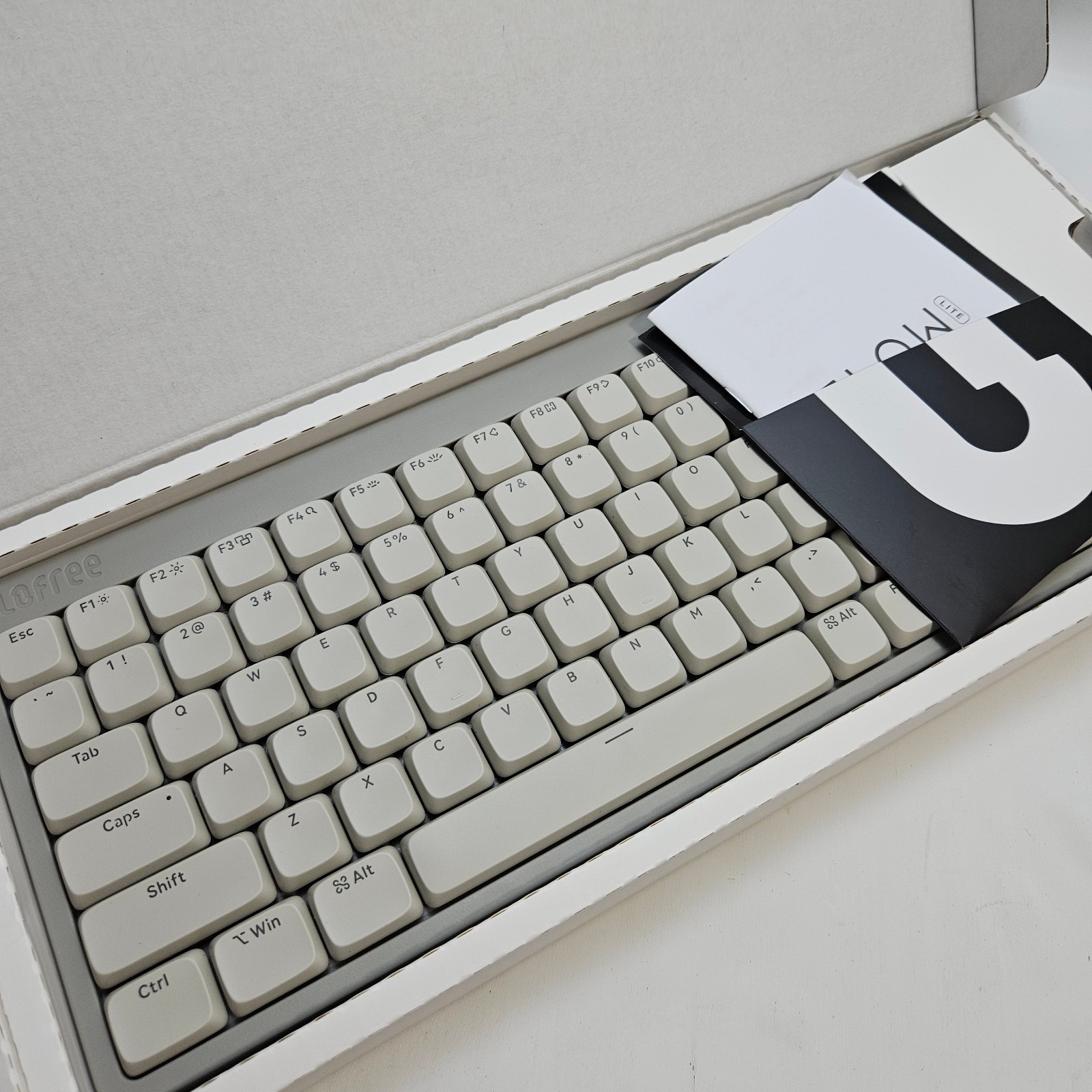 Lofree FLOW Lite 84 （グレーUS） &キーキャップ レトロ LOFREE ロープロファイル メカニカル キーボード Lofree Flow