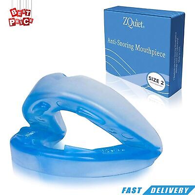 ORIGINAL ZQuiet, Anti-Snoring Mouthpiece, Comfort Size#2,Clear, BPA-Free.